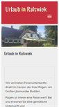 Mobile Screenshot of pension-ralswiek.de